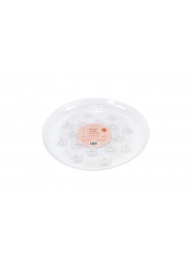 Saucer Round Clear- 12"