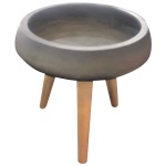 Pot wooden Legs - Grey - Image 1