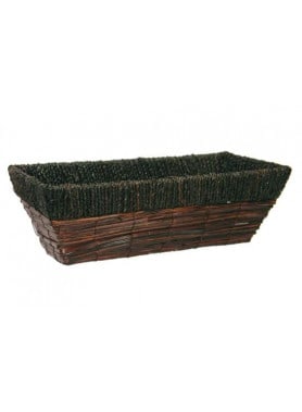 Rectangular Basket-Brown 16"
