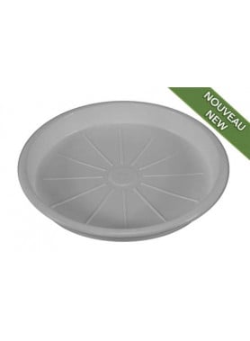 Idel Saucer Plastic White 8"