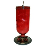Red Bottle Hummingbird Feeder - Image 1
