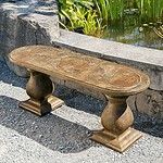 Dragonfly Bench Straight- Ancient Stone - Image 1