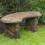 Fossil Bench-Curved, Western Slate - Image 1