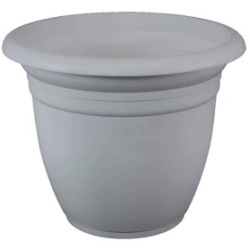 Idel Pot Plastic Gray 9"