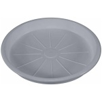 Idel Saucer Plastic Gray 7.5" - Image 1