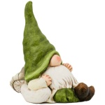 Gnome Lying on Mushroom - Image 1