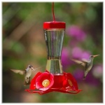 Four Flower Glass Hummingbird - Image 1
