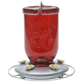 Mason Jar Hummingbird Feeder