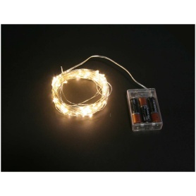BATT LIGHT 30 LED WARM WH 3M