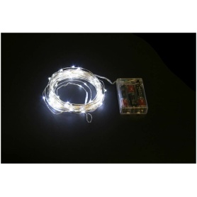BATT LIGHT 30 LED COLD WH 3M