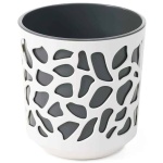 Pot Duet Cream/Dark Grey 8" - Image 1