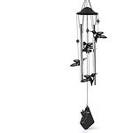 Windchime Bird Black/Silver 34 - Image 1