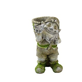 Dwarf w/Basket 9"