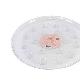 Saucer Round Clear- 16"
