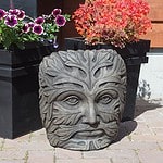 Medium Greenman Face - Basalt Grey - Image 1