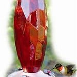 Jewel Cut Ruby Glass Medium - Image 1