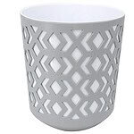 Aztek Pot 12" Gray White - Image 1