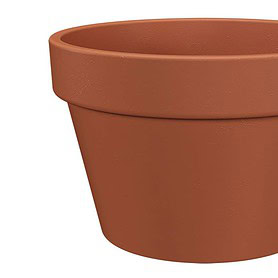 Amalia Terracotta Pot 6" Natural Wide