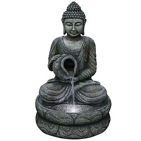 Fountain Polyresin Budda w/lights
