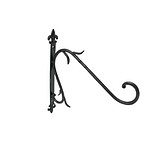 Hook wall mount wrought iron black 14? - Image 1