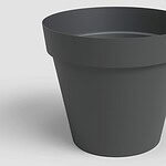 Capri anthracite plastic pot 60cm - Image 1