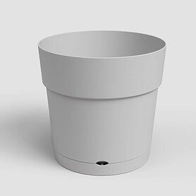 Capri Wide Light Grey Pot 20cm _Water Reserve