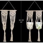Macrame Plant Hanger- Double - Image 1