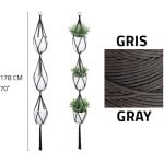Macrame Plant Hanger- Triple - Image 1