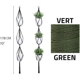 Macrame Plant Hanger- Triple