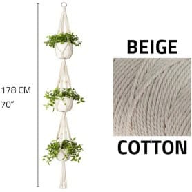 Macrame Plant Hanger- Triple