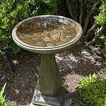 Butterfly Birdbath Tall- Ancient Stone - Image 1