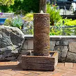 Dry Stack Patio Fountain-Square- York Stone - Image 1