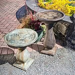 Butterfly Birdbath Small- York Stone - Image 1