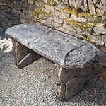 Fossil Bench-Straight, Basalt Grey - Image 1