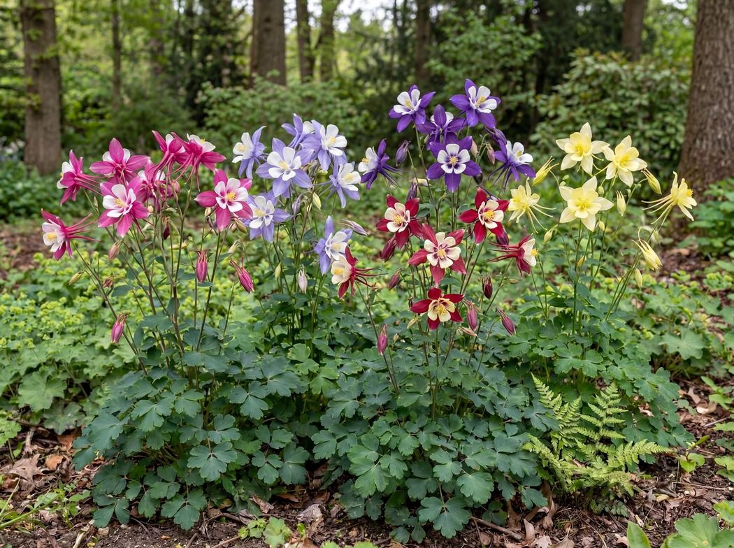 Aquilegia caerulea Kirigami Mix