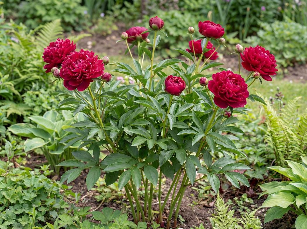 Paeonia lactiflora 'Karl Rosenfield'