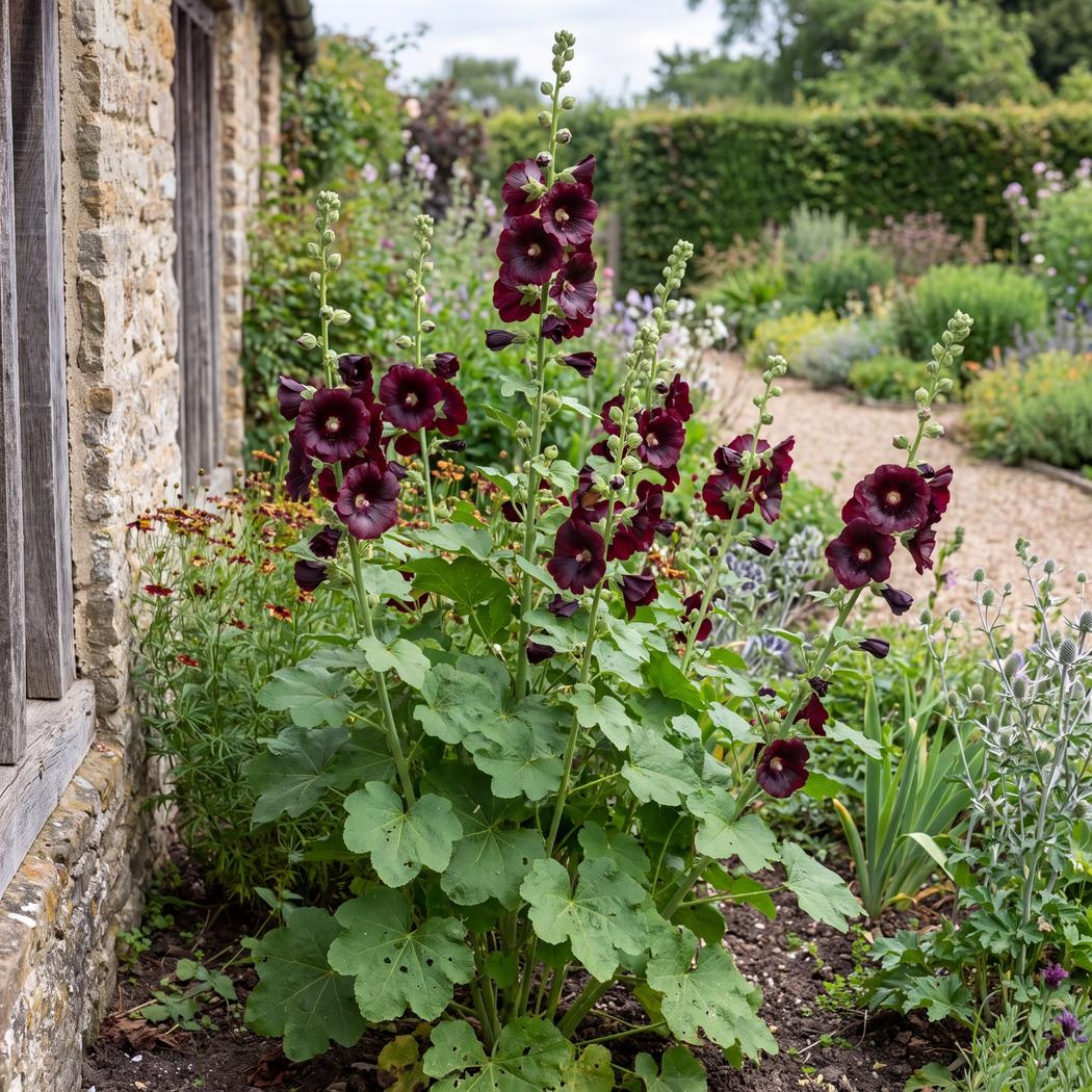 Alcea rosea Nigra