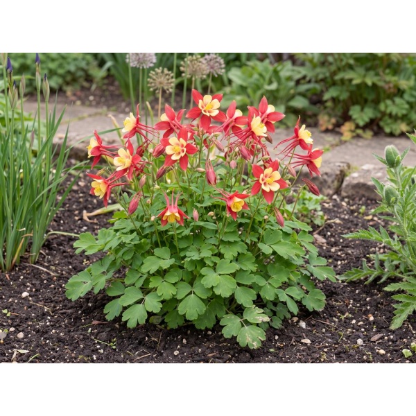 Aquilegia × hybrida Earlybird Red Yellow