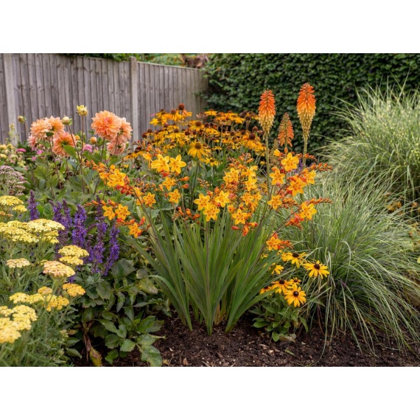 Crocosmia × crocosmiiflora Harlequin