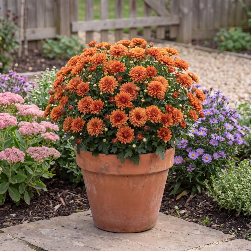 Chrysanthemum morifolium Jolt Bronze